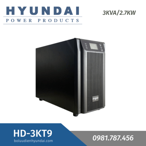 Bộ lưu điện Online 3KVA Hyundai HD-3KT9